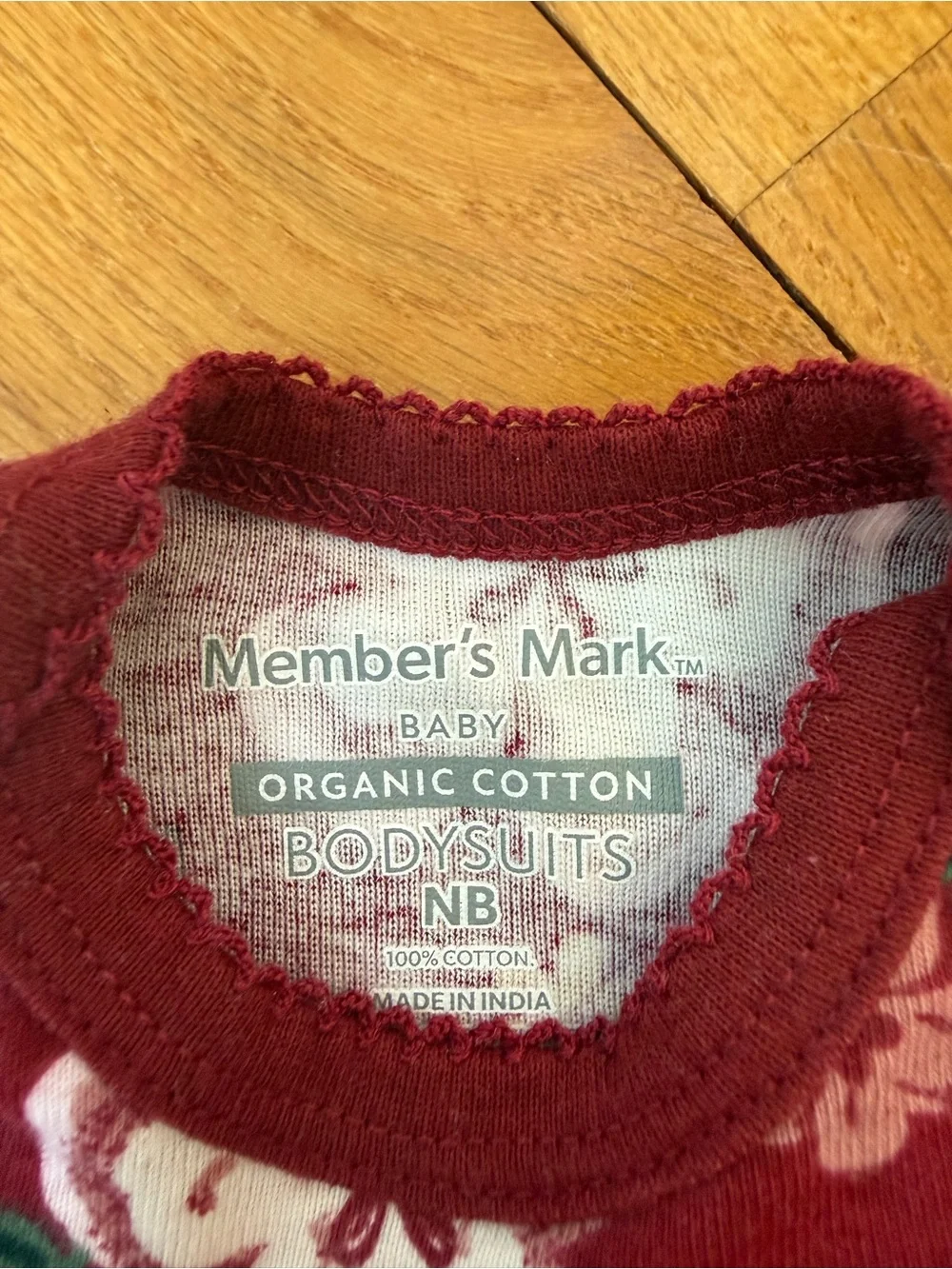 Members Mark Long-Sleeve One-Piece Bodysuit Bundle, set of 4. Newborn.